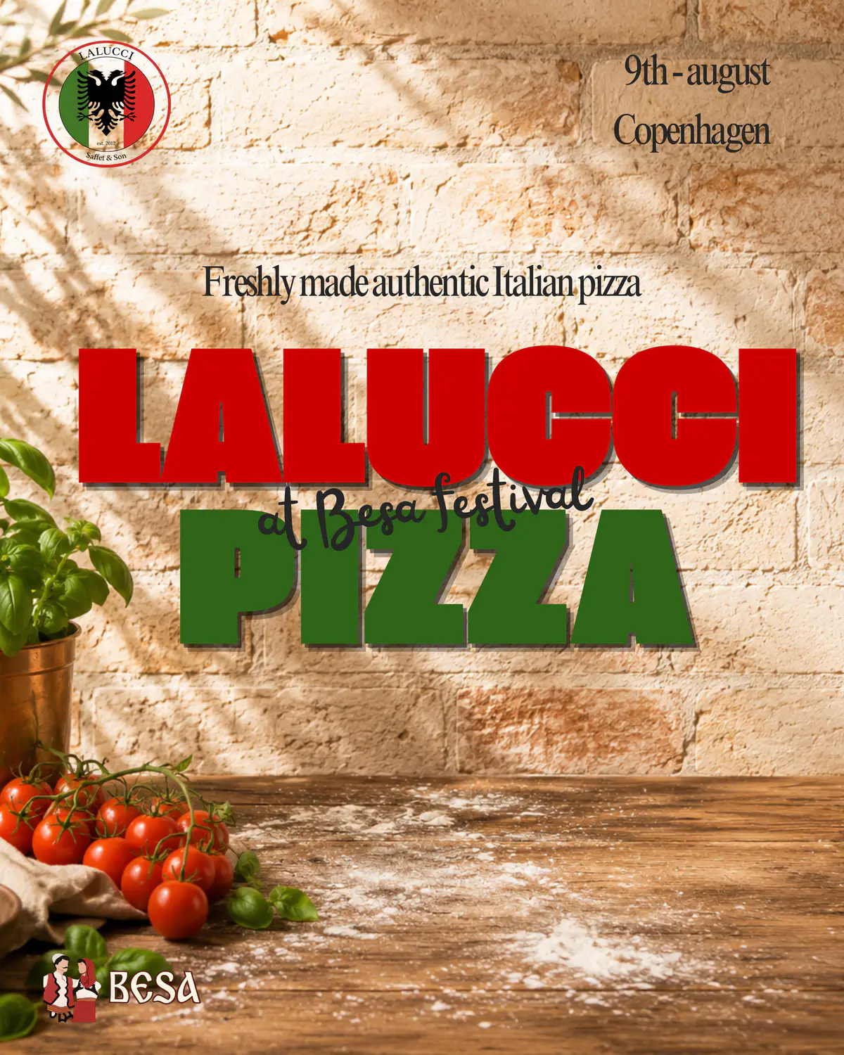Lalucci pizza poster