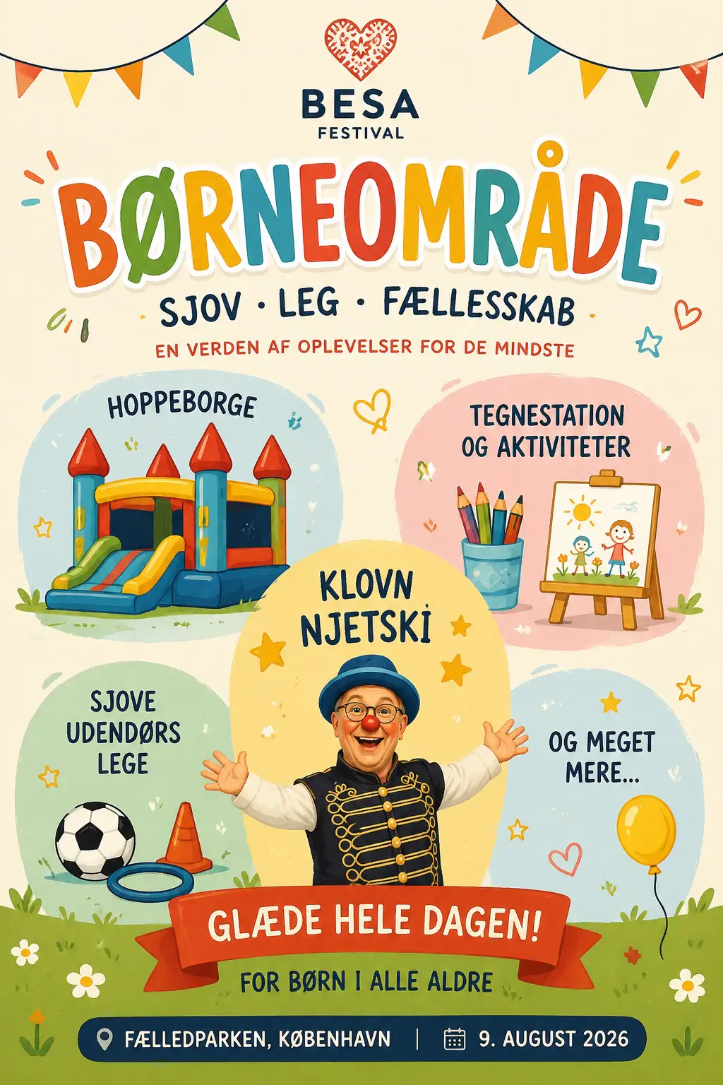 Besa Festival kids area poster